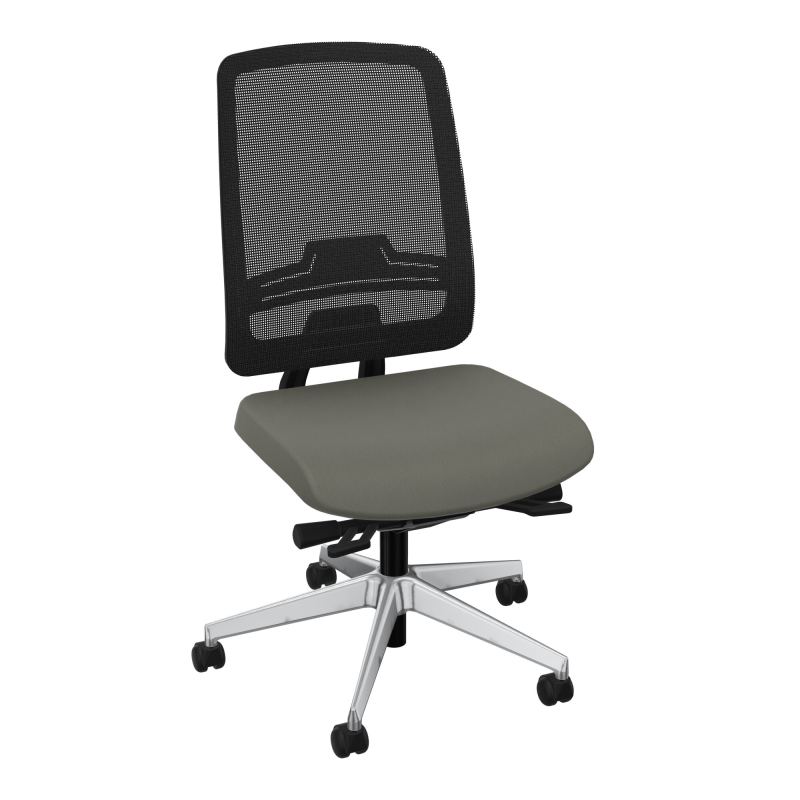 OSCAR 2 SIEGE ERGONOM.HD RESIL CADRE NOIR ASSISE TISSU+RP-ROUL SOL DUR FREIN EN CHARGE CH