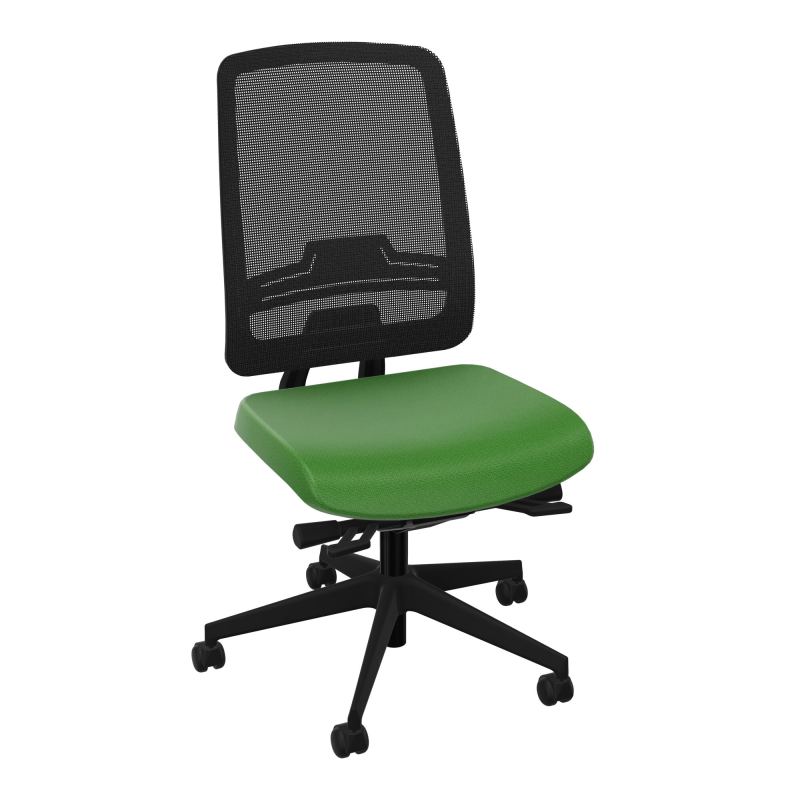 OSCAR 2 SIEGE ERGONOM.HD RESIL CADRE NOIR ASSISE TISSU+RP-ROUL SOL DUR A1 SV IW