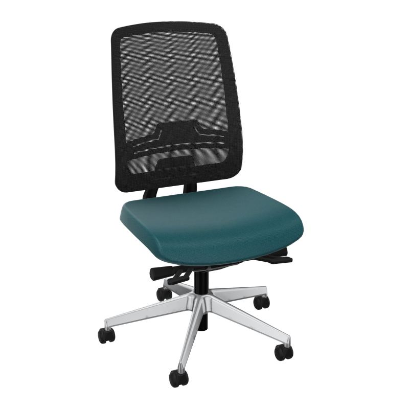 OSCAR 2 SIEGE ERGONOM.HD RESIL CADRE NOIR ASSISE TISSU+RP-ROUL SOL DUR A4 SQ IW