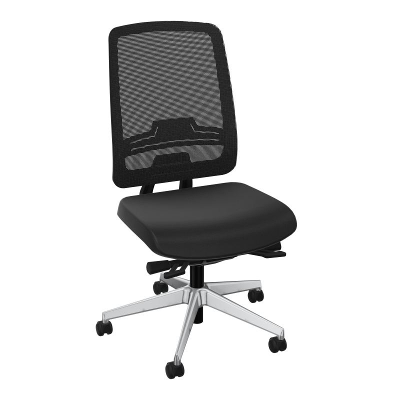 OSCAR 2 SIEGE ERGONOM.HD RESIL CADRE NOIR ASSISE TISSU+RP-ROUL SOL DUR A6 SQ IW