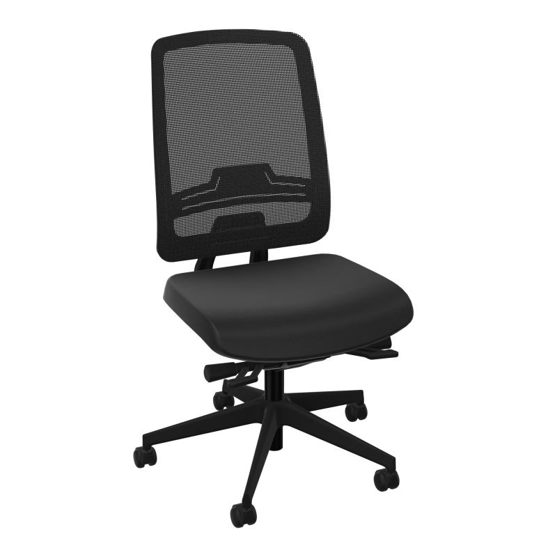 OSCAR 2 SIEGE ERGONOM.HD RESIL CADRE NOIR ASSISE TISSU+RP-ROUL SOL DUR A6 SV IW