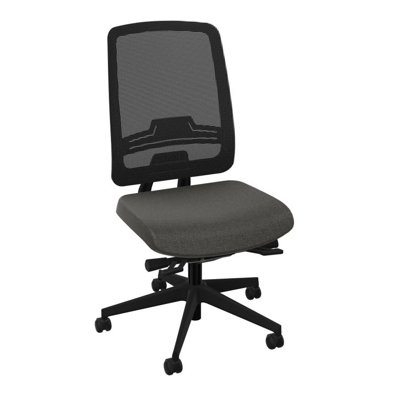 OSCAR 2 SIEGE ERGONOM.HD RESIL CADRE NOIR ASSISE TISSU+RP-ROUL SOL DUR B7 SV IW
