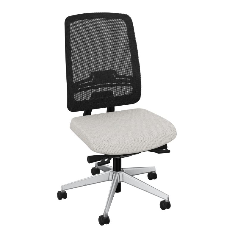 OSCAR 2 SIEGE ERGONOM.HD RESIL CADRE NOIR ASSISE TISSU+RP-ROUL SOL DUR BM SQ IW