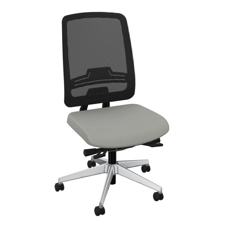 OSCAR 2 SIEGE ERGONOM.HD RESIL CADRE NOIR ASSISE TISSU+RP-ROUL SOL DUR CA SQ IW
