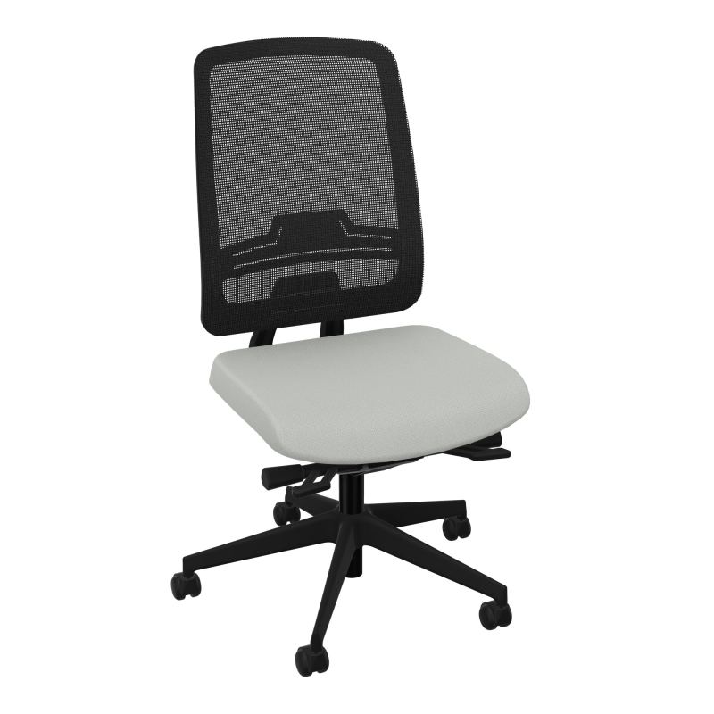 OSCAR 2 SIEGE ERGONOM.HD RESIL CADRE NOIR ASSISE TISSU+RP-ROUL SOL DUR E5 SV IW
