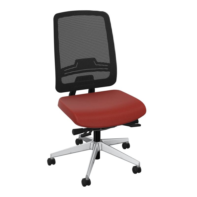 OSCAR 2 SIEGE ERGONOM.HD RESIL CADRE NOIR ASSISE TISSU+RP-ROUL SOL DUR E6 SQ IW