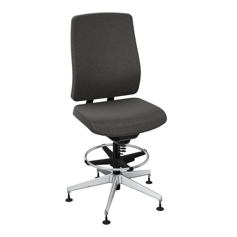 OSCAR 2 SIEGE CONFORT HD TISSU COQ NOIRE-PATINS B7 SQ