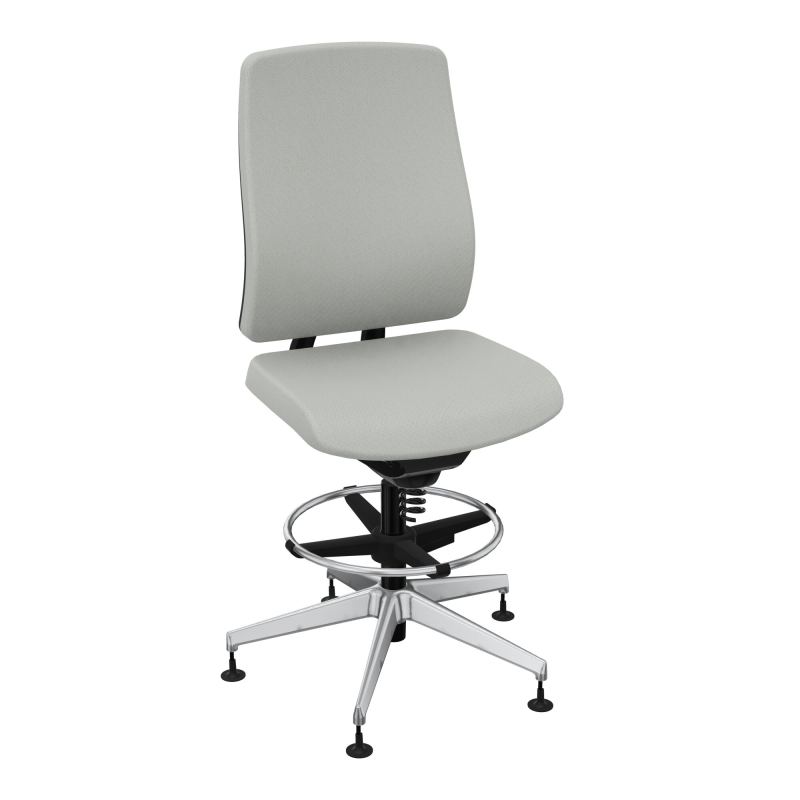OSCAR 2 SIEGE CONFORT HD TISSU COQ NOIRE-PATINS E5 SQ