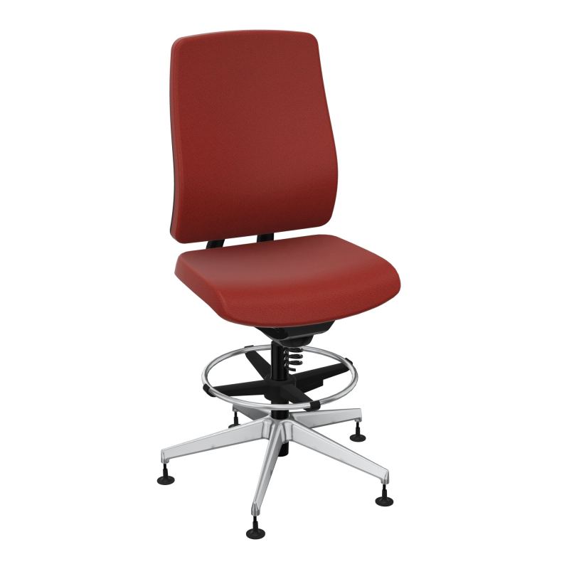 OSCAR 2 SIEGE CONFORT HD TISSU COQ NOIRE-PATINS E6 SQ