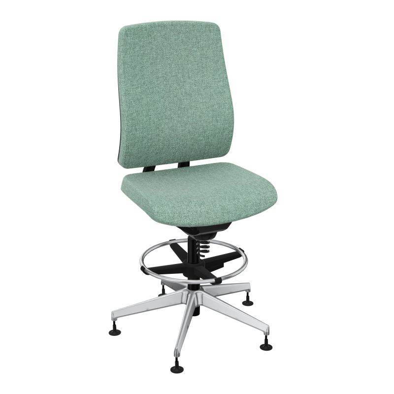 OSCAR 2 SIEGE CONFORT HD TISSU COQ NOIRE-PATINS E7 SQ