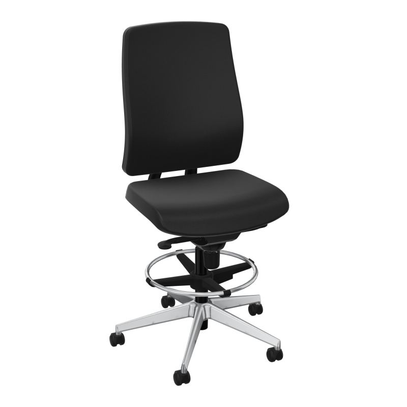 OSCAR 2 SIEGE CONFORT HD TISSU COQ NOIRE-ROUL SOL SOUPLE FREIN EN CHARGE A6 SQ