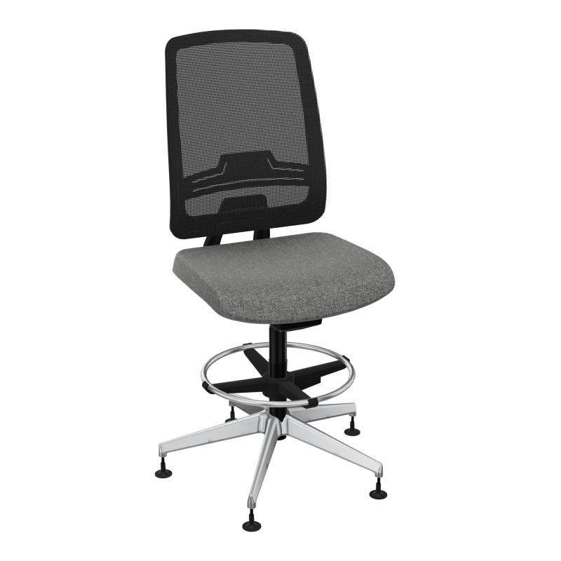 OSCAR 2 SIEGE AUTOREG. HD RESIL CADRE NOIR ASSISE TISSU-PATINS B1 SQ IW