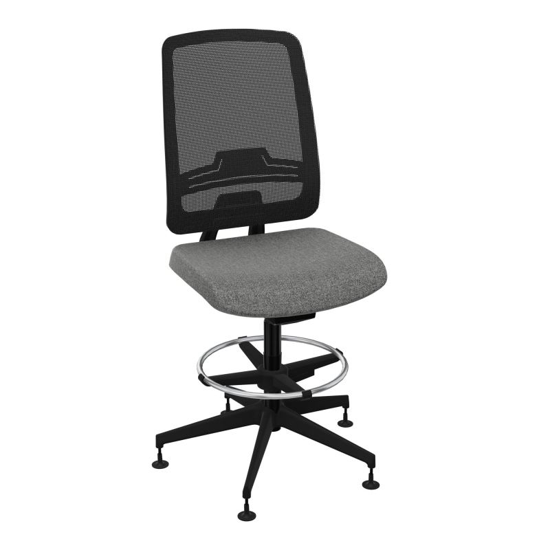 OSCAR 2 SIEGE AUTOREG. HD RESIL CADRE NOIR ASSISE TISSU-PATINS B1 SV IW