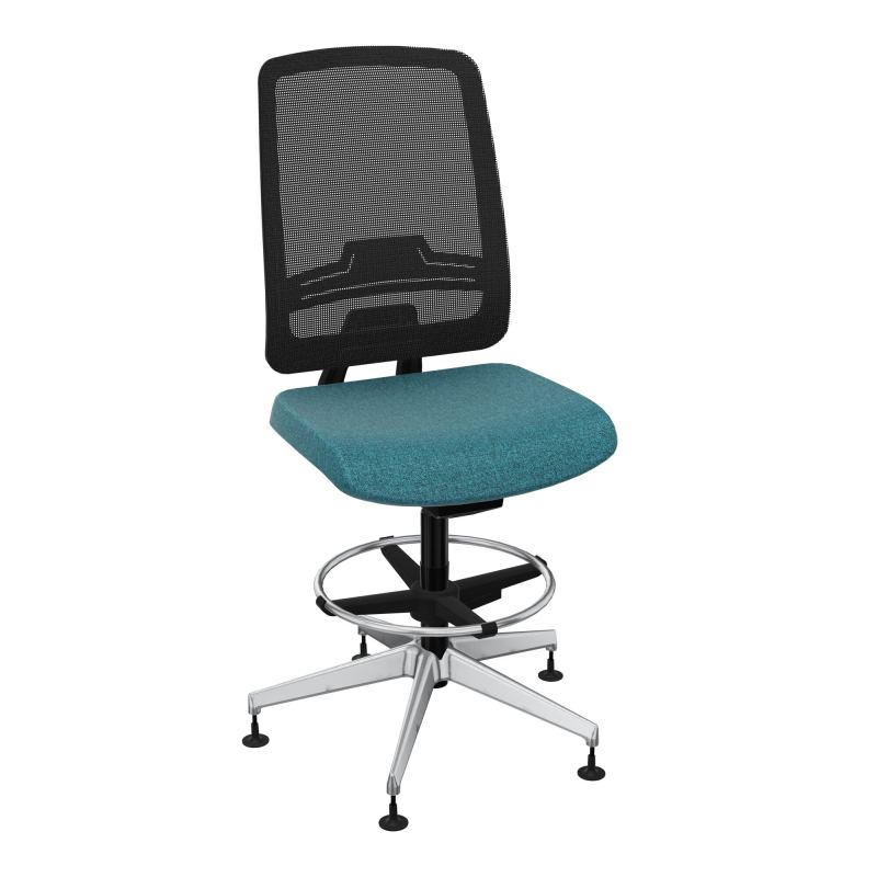 OSCAR 2 SIEGE AUTOREG. HD RESIL CADRE NOIR ASSISE TISSU-PATINS B4 SQ IW