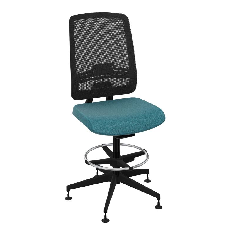 OSCAR 2 SIEGE AUTOREG. HD RESIL CADRE NOIR ASSISE TISSU-PATINS B4 SV IW