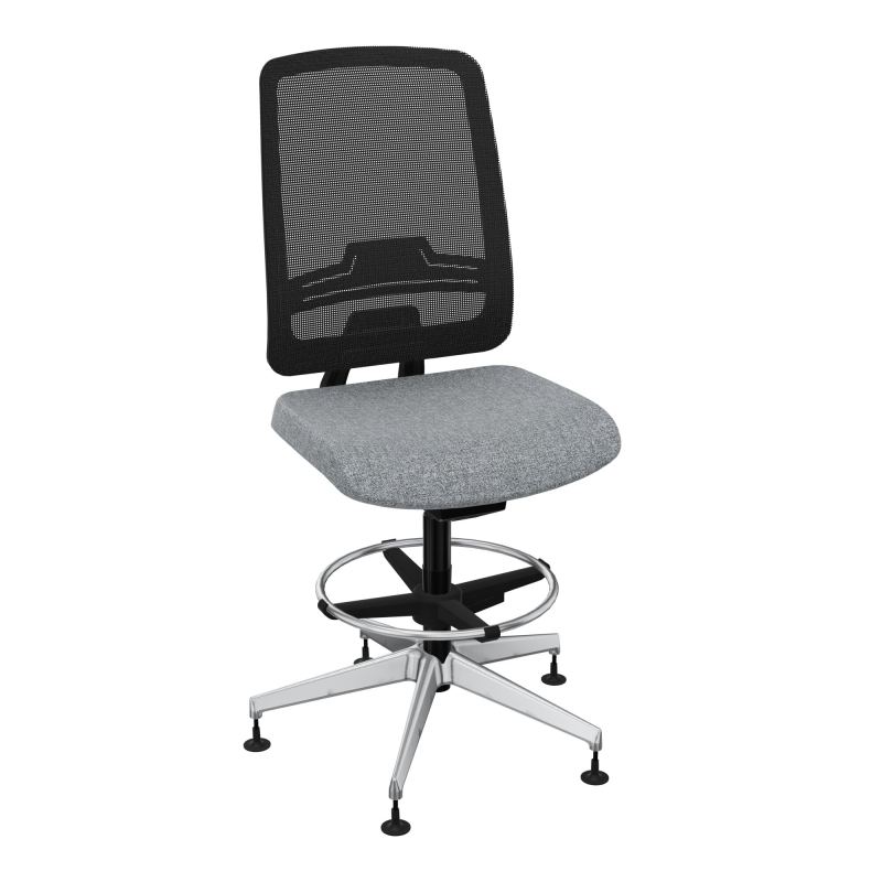 OSCAR 2 SIEGE AUTOREG. HD RESIL CADRE NOIR ASSISE TISSU-PATINS B5 SQ IW
