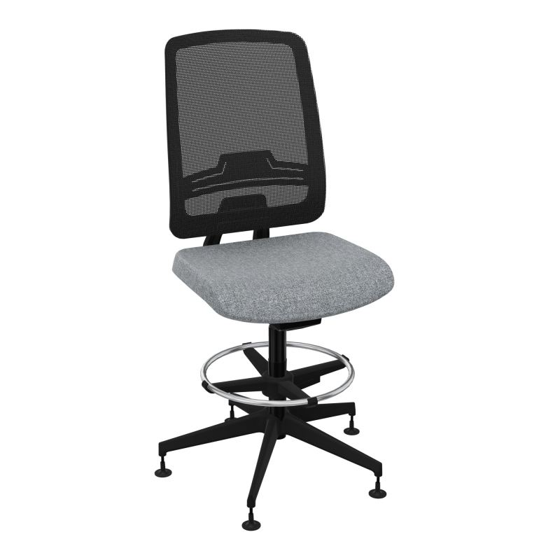 OSCAR 2 SIEGE AUTOREG. HD RESIL CADRE NOIR ASSISE TISSU-PATINS B5 SV IW
