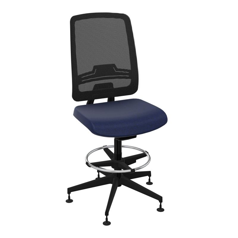 OSCAR 2 SIEGE AUTOREG. HD RESIL CADRE NOIR ASSISE TISSU-PATINS B6 SV IW
