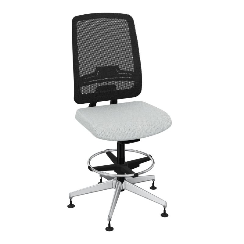 OSCAR 2 SIEGE AUTOREG. HD RESIL CADRE NOIR ASSISE TISSU-PATINS BC SQ IW