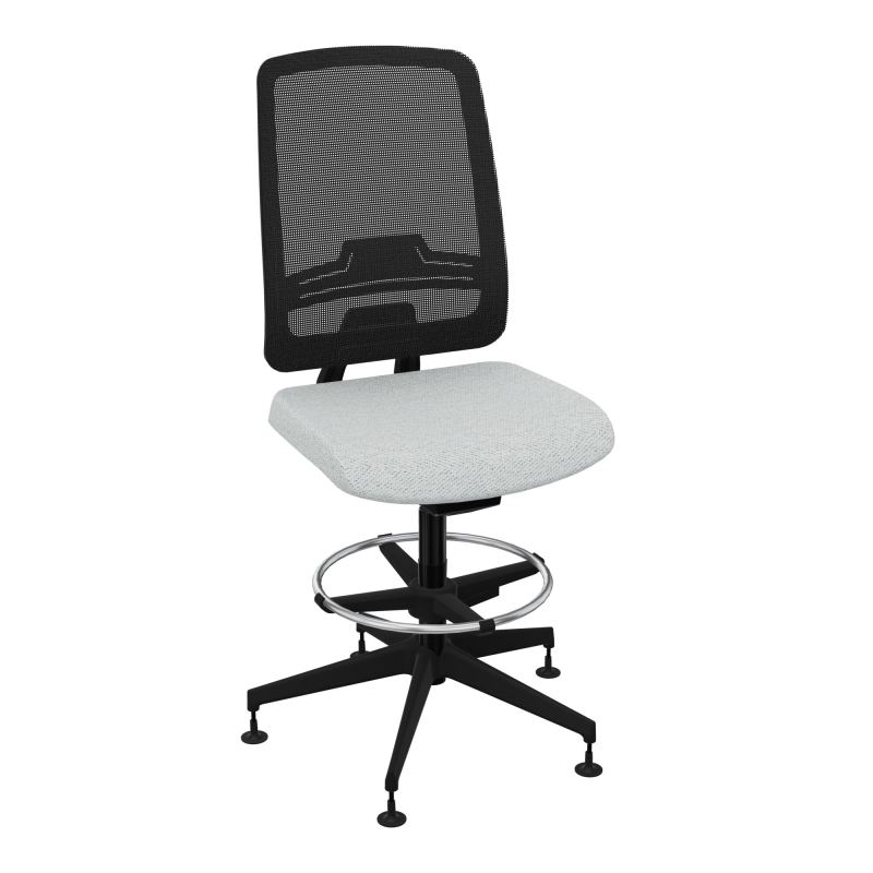 OSCAR 2 SIEGE AUTOREG. HD RESIL CADRE NOIR ASSISE TISSU-PATINS BC SV IW