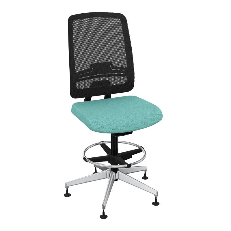 OSCAR 2 SIEGE AUTOREG. HD RESIL CADRE NOIR ASSISE TISSU-PATINS BG SQ IW