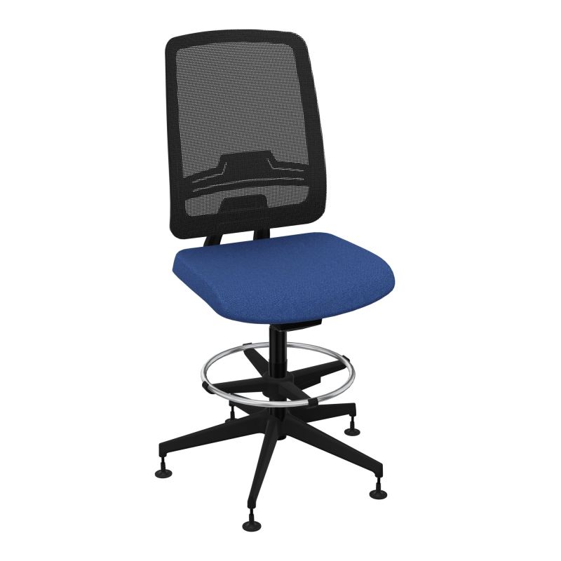 OSCAR 2 SIEGE AUTOREG. HD RESIL CADRE NOIR ASSISE TISSU-PATINS BH SV IW