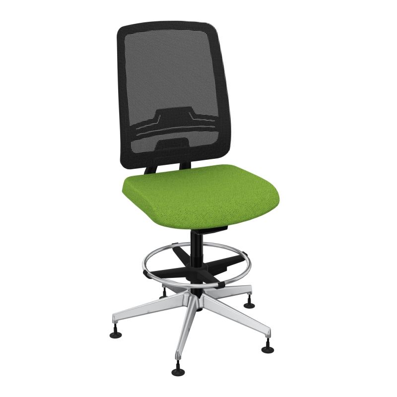 OSCAR 2 SIEGE AUTOREG. HD RESIL CADRE NOIR ASSISE TISSU-PATINS BK SQ IW