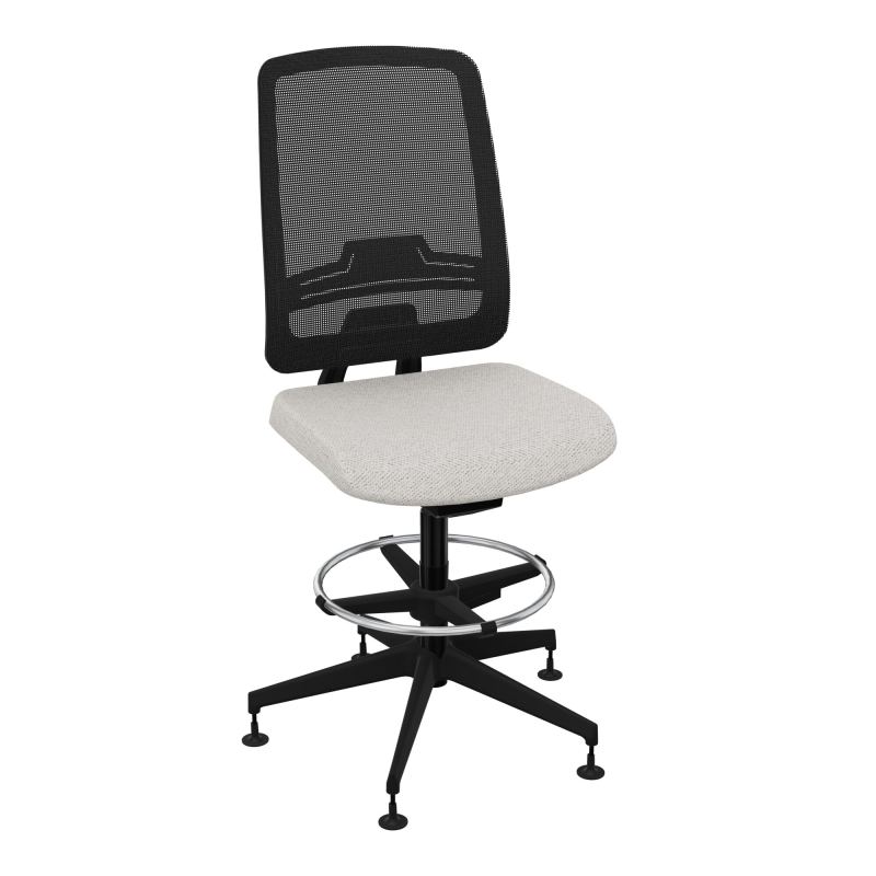 OSCAR 2 SIEGE AUTOREG. HD RESIL CADRE NOIR ASSISE TISSU-PATINS BM SV IW