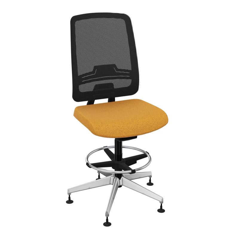 OSCAR 2 SIEGE AUTOREG. HD RESIL CADRE NOIR ASSISE TISSU-PATINS BO SQ IW