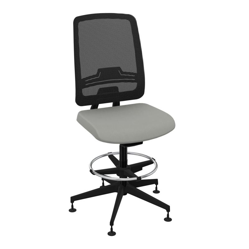 OSCAR 2 SIEGE AUTOREG. HD RESIL CADRE NOIR ASSISE TISSU-PATINS CA SV IW