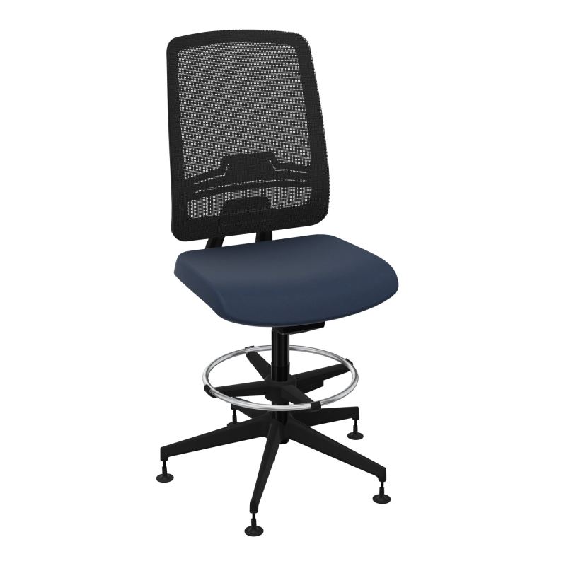 OSCAR 2 SIEGE AUTOREG. HD RESIL CADRE NOIR ASSISE TISSU-PATINS CC SV IW