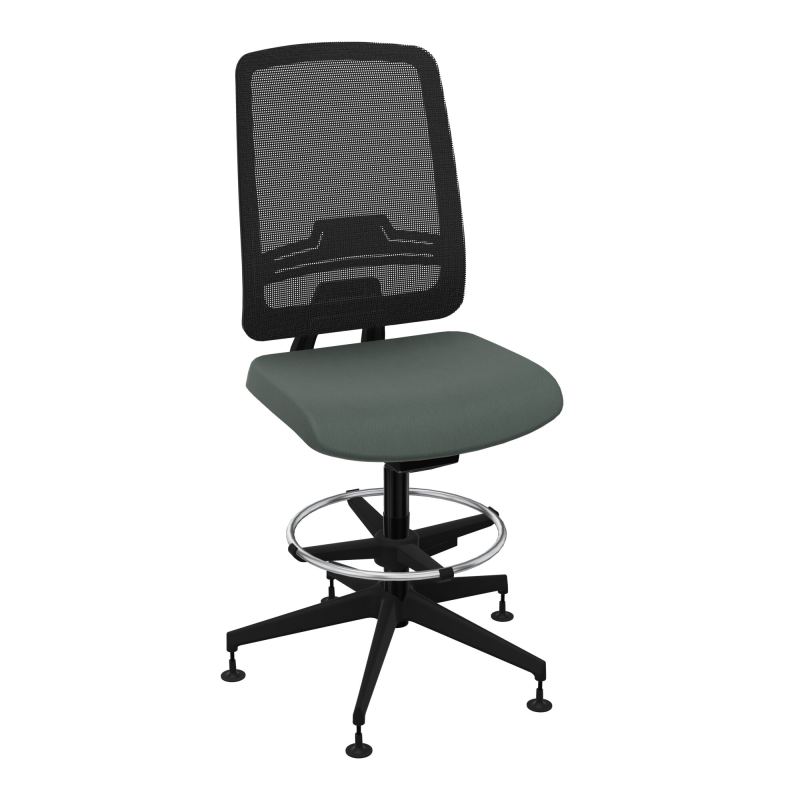OSCAR 2 SIEGE AUTOREG. HD RESIL CADRE NOIR ASSISE TISSU-PATINS CF SV IW