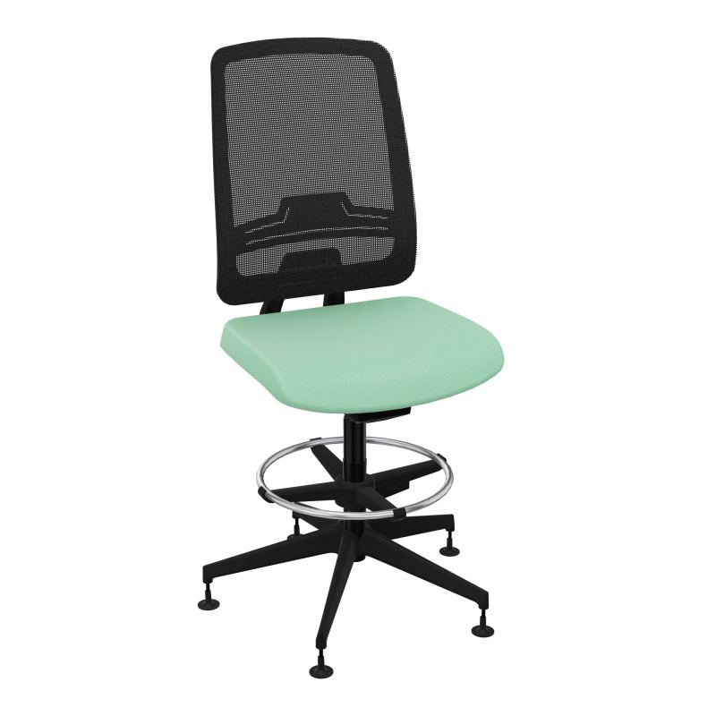 OSCAR 2 SIEGE AUTOREG. HD RESIL CADRE NOIR ASSISE TISSU-PATINS E4 SV IW