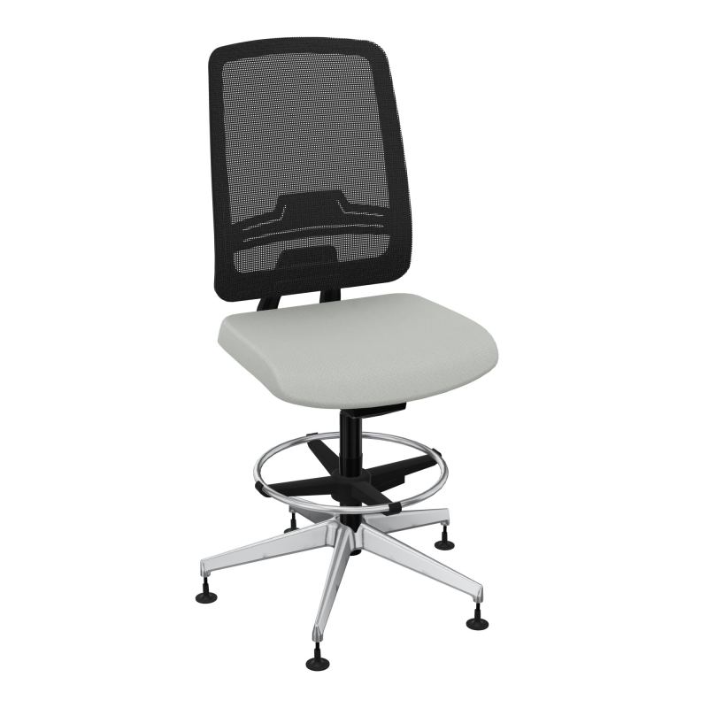OSCAR 2 SIEGE AUTOREG. HD RESIL CADRE NOIR ASSISE TISSU-PATINS E5 SQ IW