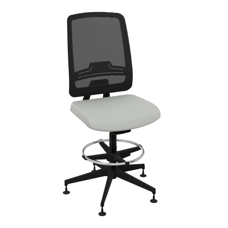 OSCAR 2 SIEGE AUTOREG. HD RESIL CADRE NOIR ASSISE TISSU-PATINS E5 SV IW