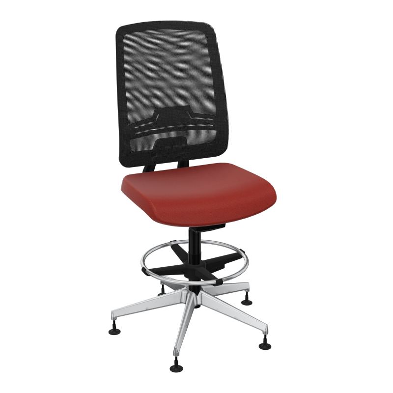OSCAR 2 SIEGE AUTOREG. HD RESIL CADRE NOIR ASSISE TISSU-PATINS E6 SQ IW