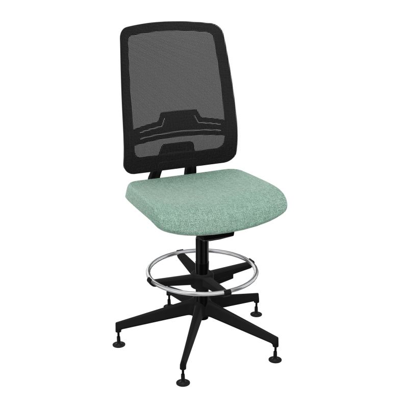OSCAR 2 SIEGE AUTOREG. HD RESIL CADRE NOIR ASSISE TISSU-PATINS E7 SV IW