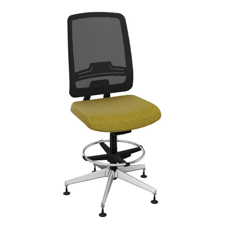 OSCAR 2 SIEGE AUTOREG. HD RESIL CADRE NOIR ASSISE TISSU-PATINS E9 SQ IW