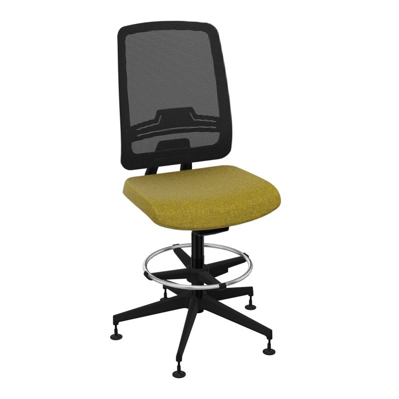 OSCAR 2 SIEGE AUTOREG. HD RESIL CADRE NOIR ASSISE TISSU-PATINS E9 SV IW