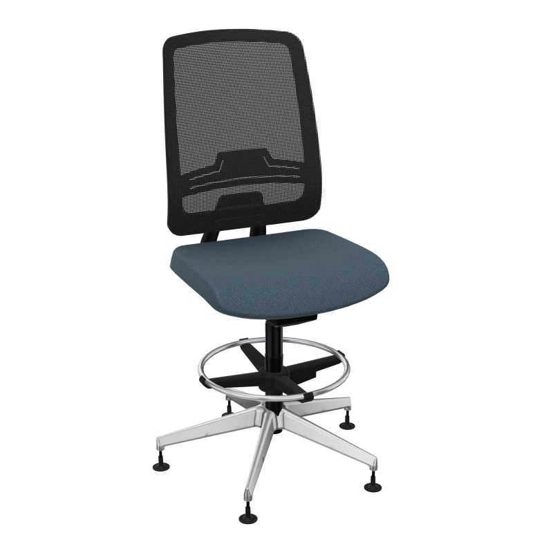 OSCAR 2 SIEGE AUTOREG. HD RESIL CADRE NOIR ASSISE TISSU-PATINS KA SQ IW