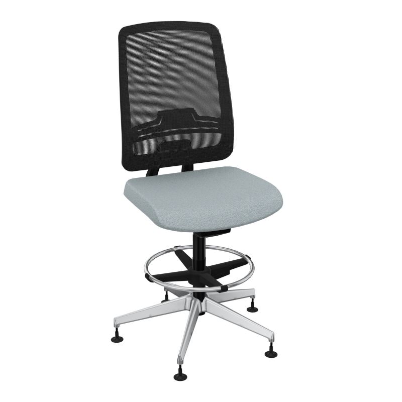 OSCAR 2 SIEGE AUTOREG. HD RESIL CADRE NOIR ASSISE TISSU-PATINS KD SQ IW