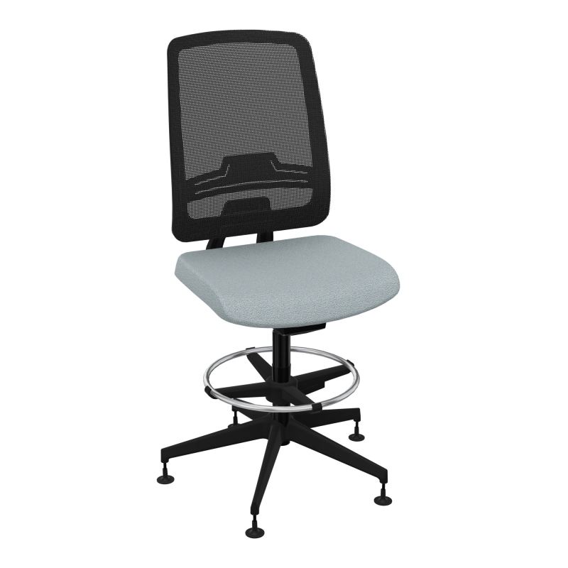 OSCAR 2 SIEGE AUTOREG. HD RESIL CADRE NOIR ASSISE TISSU-PATINS KD SV IW