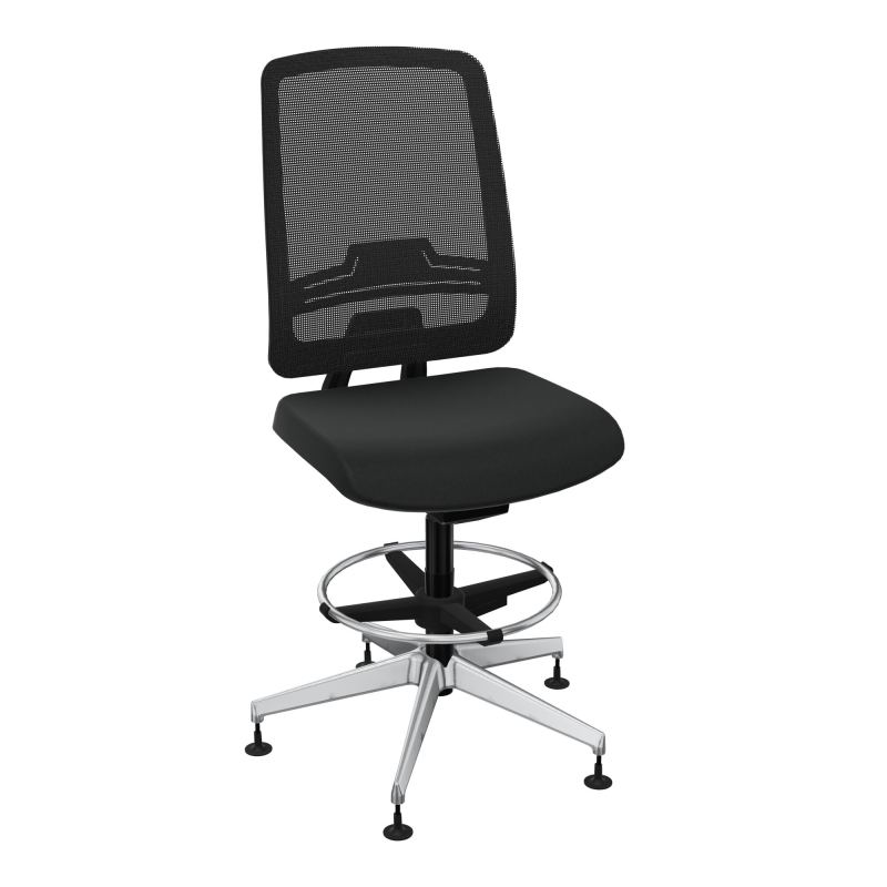 OSCAR 2 SIEGE AUTOREG. HD RESIL CADRE NOIR ASSISE TISSU-PATINS KE SQ IW