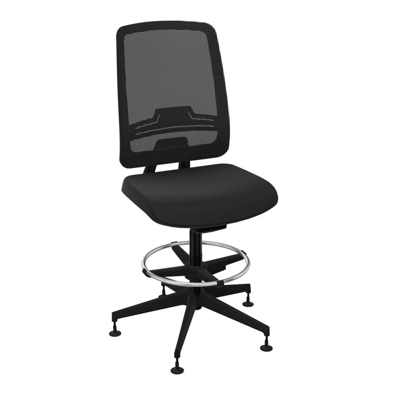 OSCAR 2 SIEGE AUTOREG. HD RESIL CADRE NOIR ASSISE TISSU-PATINS KE SV IW