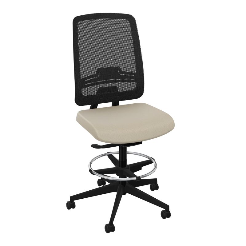 OSCAR 2 SIEGE AUTOREG. HD RESIL CADRE NOIR ASSISE TISSU-ROUL SOL DUR FREIN EN CHARGE A2 S