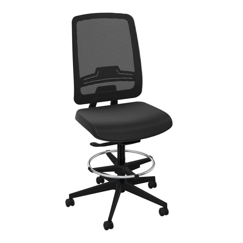 OSCAR 2 SIEGE AUTOREG. HD RESIL CADRE NOIR ASSISE TISSU-ROUL SOL DUR FREIN EN CHARGE A6 S