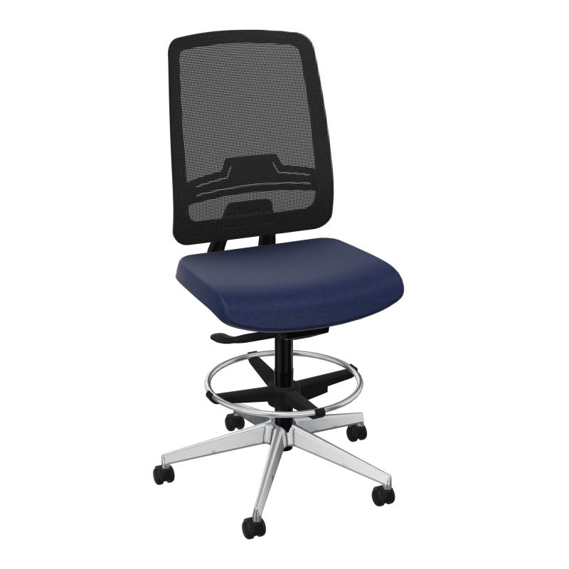 OSCAR 2 SIEGE AUTOREG. HD RESIL CADRE NOIR ASSISE TISSU-ROUL SOL DUR FREIN EN CHARGE B6 S