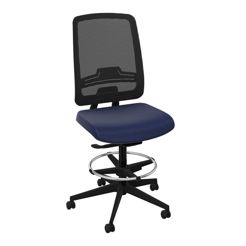 OSCAR 2 SIEGE AUTOREG. HD RESIL CADRE NOIR ASSISE TISSU-ROUL SOL DUR FREIN EN CHARGE B6 S