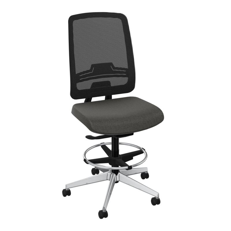 OSCAR 2 SIEGE AUTOREG. HD RESIL CADRE NOIR ASSISE TISSU-ROUL SOL DUR FREIN EN CHARGE B7 S