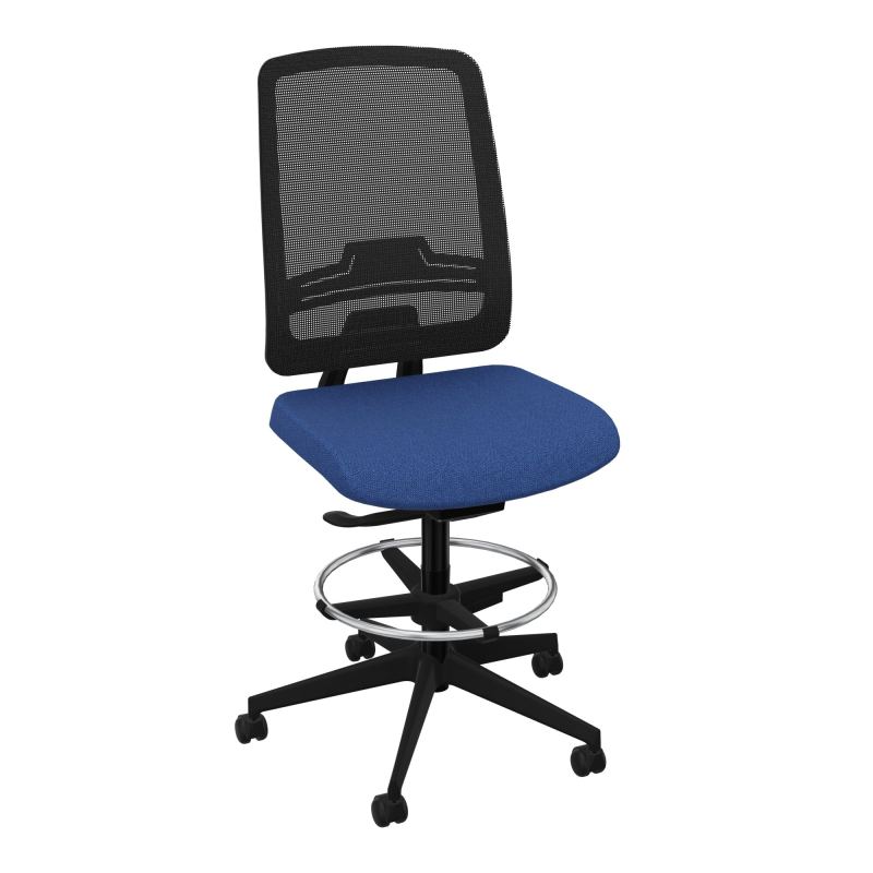 OSCAR 2 SIEGE AUTOREG. HD RESIL CADRE NOIR ASSISE TISSU-ROUL SOL DUR FREIN EN CHARGE BH S